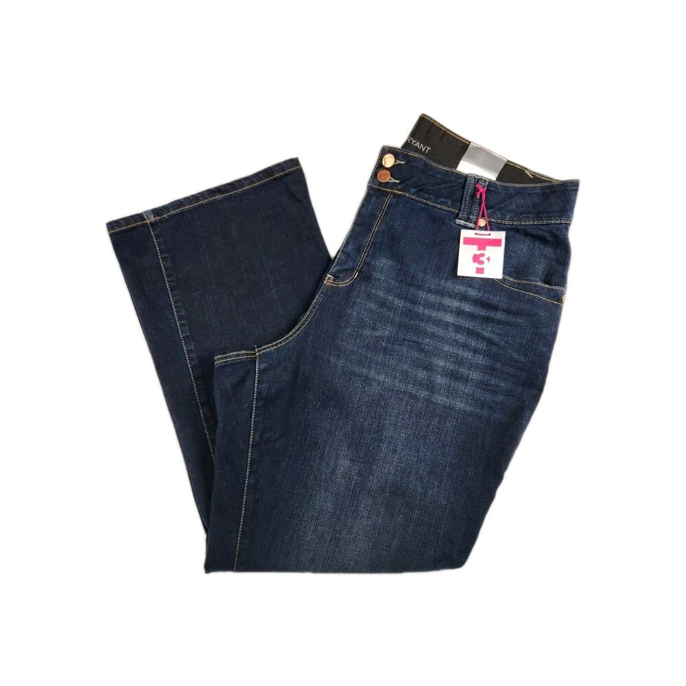 Lane Byrant Bootcut Jeans Womens 20P Dark Wash NWT Stretch No Gap Waist Casual
